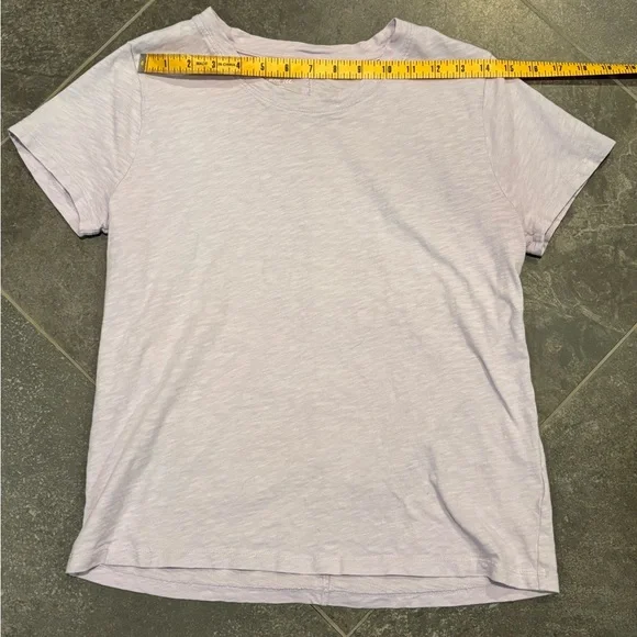J. Crew Light Purple Short Sleeve Tee - Picture 5 of 6